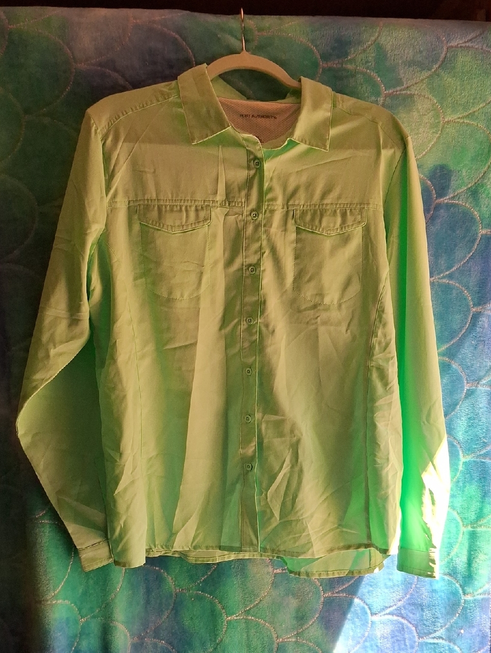 Port Authority Mint Green Women's Button Front Shirt